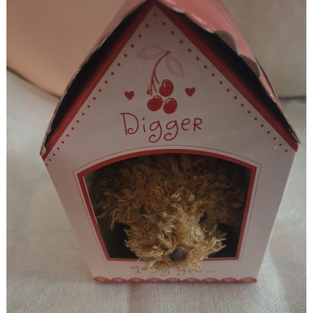 Hallmark Valentines Puppy DIGGER I DIG YOU  2002 Excellent Bunnies by the Bay - Picture 3 of 5